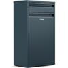 KLARSTEIN - Pattumiera, 50L, Cestino da Cucina Monocomparto con Cassetto, Acciaio Inox, Montaggio a Parete, Sportello Frontale, Design Moderno, Antracite