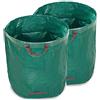WUNDERGARDEN Set di Sacchi da Giardinaggio - 2 pz. 500 litri - Rifiuti del Giardino, Foglie, Compost - Sacchi Rotondi, Autoportanti e Ripiegabili