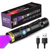 DARKBEAM Torcia UV Ricaricabile, Lampada di Wood Luce Nera, 395nm Ultravioletti Portatile Mini LED Torce con Clip, Rilevatori di macchie di urina per animali domestici, Resina a 400nm