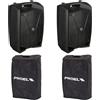 Proel V12 PRO Coppia Diff. Audio Attivo 600W P. sez. DSP x suono HQ+2 COVERV12