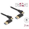 Delock Cavo di collegamento dati USB Type-C da 5 Gbps + interruttore KM da 2 m