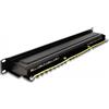Delock - Pannello patch - Montabile in rack - CAT 6a - RJ-45 X 16 LSA X 16 - Ner