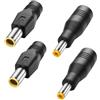 PNGKNYOCN Adattatore di alimentazione DC, 2 pezzi DC 8mm, 2 pezzi 5,5 x 2,1 mm (confezione da 4)