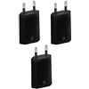 Wicked Chili 3X PRO Series Power Adapter USB Adapter Compatibile con Apple iPhone, Samsung Galaxy/Mobile Phone Charger, Smartphone Power Plug (1A, 5V) Nero
