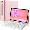 JADEMALL Custodia Tastiera per Samsung Tab S10 FE 10.9 2025/S9 FE 10.9 2023, Italiana QWERTY Tastiera Bluetooth con Portapenne per Galaxy Tab S9 FE/S10 FE 10.9/S9 11, Rosa