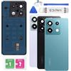 Eonpam Scocca Vetro Posteriore per Xiaomi Redmi Note 13 Pro 5G Blu | Qualità originale scocca vetro posteriore coperchio copribatteria con vetro fotocamera kit ricambio.