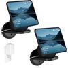 HomeMount Supporto da Parete per Show 11 e Dot Max, Supporto Universale per HomePod Mini, Google Nest Mini, Nest Wi-Fi Point & Cam - Salvaspazio con Gestione Cavi Integrata (Nero - 2P)
