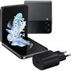 SAMSUNG Galaxy Z Flip4 Smartphone 5G, Caricatore incluso, Sim Free Android Telefono Pieghevole 256GB, Display Display Dynamic AMOLED 2X 6.7"/Super AMOLED 1.9"1,2 Grafite, 2022 [Versione Italiana]
