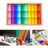 Gioco impilabile Cubi di pietre preziose acriliche arcobaleno, regalo ideale,