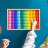 Gioco impilabile Cubi di pietre preziose acriliche arcobaleno, regalo ideale,