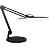 Neatfi Lampada da Scrivania a LED, 4 Livelli di Luminosità,117 LED SMD, Dimmerabile, Luce per Compiti di Alta Qualità per Casa (Nero, Non-CCT con base)