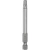 QUARKZMAN Punta A Torx T30 Con Attacco Esagonale 1/4 Lunghezza 3 (75mm) Punta Magnetica Senza Foro Anti-Manomissione A 6 Stellata Per Avvitatore Per Trapano In Acciaio S2.