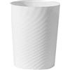 UUJOLY Cestino della spazzatura in plastica, piccolo, per bagno, lavanderia, cucina, ufficio, camera dei bambini, dormitori, (bianco, 4 litri)