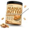 SMARTFOODIES Burro d'Arachidi 100% Crema di Arachidi 1kg - Naturale, Vellutata, Gusto Intenso, Senza Zuccheri Aggiunti, Senza Sale e Olio di Palma, 28g di Proteine, Vegano