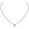 Suplight Collana donna con lettera N collana iniziale N ciondolo lettera N con catenina acciaio inossidabile 45 cm con confezione regalo