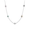 Tamaris Gioielli Per Donne, Collana In Acciaio Inossidabile Con Diversi Colorati Pietre Di Zirconio, Estivo Look Per Kombinieren, Impermeabile