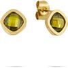 Tamaris gioielli per donna - orecchini a bottone in acciaio inossidabile con bunten Zirkoniasteinen, sommerlicher Look zum kombinieren, wasserfest, Gold
