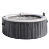 INTEX PureSpa Greywood Deluxe Whirlpool gonfiabile per 6 persone, 1098 l (216 x 71 cm), 170 getti massaggianti, sistema di riscaldamento da 2200 W, controllo app, sistema di addolcimento dell'acqua e