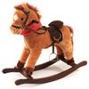 Bayer Chic 2000 - Cavallo a dondolo da cowboy, con suono, marrone