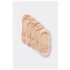 Tezenis 5 Paia Fantasmini In Cotone Unisex Donna Naturale