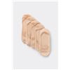 Tezenis 5 Paia Fantasmini In Cotone Unisex Donna Naturale