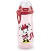 NUK Sports Cup borraccia per bambini | 24+ mesi | Beccuccio push-pull anti-goccia | Clip e coperchio protettivo | 450 ml | Disney Minnie