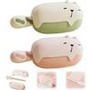 FOSDICK 2 Pezzi Mini Rullo Peli Animali Riutilizzabile Lavabile Rotoli Adesivi per Peli Portatile Rullo Adesivo Peli 2 in 1 Lint Roller/Spazzola Adesiva per Vestiti, Rimuovi Pelo di Cani e Gatti