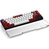 ATTACK SHARK Poggiapolsi per Tastiera in Acrilico CNC, 68 Tasti (Layout 65%), Supporto Ergonomico per il Palmo, Antiscivolo, Trasparente Satinato, per Tastiera Meccanica, Gaming e Ufficio