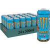 Monster Energy Mango Loco - 24 Lattine da 500 ml, Energy Juice con Taurina, L-carnitina, Inositolo e Vitamine del Gruppo B, Bevanda Energetica dal Gusto Esotico di Mango