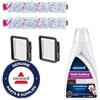BISSELL CrossWave Accessori Set Confezione Valore | 2 x Rullo Spazzola Multi-Superficie | 2 x Filtro | Originale 1 x 1L Detergente Multi-Superficie