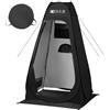 Dewur Tenda da bagno Campeggio con protezione UV 50+, tenda da doccia pop-up, spogliatoio, privacy, tenda da bagno, spogliatoio, tenda mobile per esterni (nero)