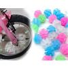 KAPSING 108 Pezzi Riflettori per Raggi di Bicicletta, Accessori per Biciclette, Clip per Raggi, Perline per Raggi di Bicicletta, Clip in Plastica Luminosa, Decorazioni per Raggi di Bicicletta
