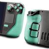 Luck&Link Controller Grip per Steam Deck OLED & LCD,Kit di pelle textured,Controller antiscivolo assorbenti di sudore Maniglia, pulsanti, scateni, D-pad (Ultra - Menta verde)