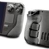 Luck&Link Controller Grip per Steam Deck OLED & LCD,Kit di pelle textured,Controller antiscivolo assorbenti di sudore Maniglia, pulsanti, scateni, D-pad (Pro - Grigio scuro)