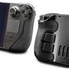 Luck&Link Controller Grip per Steam Deck OLED & LCD,Kit di pelle textured,Controller antiscivolo assorbenti di sudore Maniglia, pulsanti, scateni, D-pad (Ultra - Obsidian Nero)