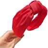 Anevous 1 fascia per capelli da donna, con nodo largo, antiscivolo, alla moda, per capelli da donna, colore rosso