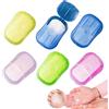 Ailah Foglie di sapone usa e getta, sapone portatile con scatola portaoggetti, ideale per viaggi, campeggio, escursionismo, scuola e all'aperto