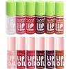 Eniyou 12 Pcs Lip Plumper Lip Oil Olio Labbra Idratante Gloss Labbra Set Gloss Lang Anhaltender Strahlender Glanz Seidig-Glatte Textur Ohne Zu Kleben Lang Anhaltende Feuchtigkeitsversorgung