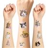 Shimmerz 60 Pezzi Tatuaggi per Bambini, Divertenti Gatti Tatuaggi Temporanei Amici della Pelle, Articoli per Feste di Compleanno, Regali e Decorazioni a Tema Gatto