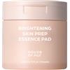 House Of Hur Brightening Skin Prep Essence Pad, Dischetti imbevuti di essenza concentrata per il viso, 70 pezzi.