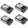 Goolsky 4 ricevitori Flysky FS-GR3E AFHDS 2.4G 3CH per FS-GT2 FS-GT2B FS-GT3B FS-GT3C FZ-IT4S RC Car Boat