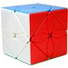 Oostifun OJIN MoYu MoFang JiaoShi Meilong Series Meilong Maple Leaves Skewb Cubo Magico Senza Adesivo Cubing Classroom Meilong Smooth Twist Puzzle Cube Giocattoli Speciali (Maple Leaves Skewb Stickerless)