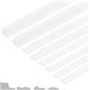 PH PandaHall 16 decorazioni in miniatura per casa delle bambole, 4 dimensioni, accessori per casa delle bambole, 25 cm di lunghezza, in plastica, listelli decorativi per battiscopa fai da te
