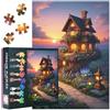 TISHIRON Fantasy Tree House Challenging - Puzzle da 1000 pezzi per adulti, 60 x 50 cm, puzzle difficile, arte del paesaggio, giochi educativi per la famiglia e regalo decorativo per la casa (fiori fioriti)