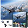 TISHIRON Puzzle da 1000 pezzi per adulti FW 190 aerei militari da combattimento dipinto WWII Warbird tedesco decorazione per la casa 60 x 50 cm