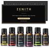 Genérico ZENITH® - Set di 6 oli essenziali per umidificatore, 10 ml, aromaterapia naturale, confezione da 6 pezzi, aromi, biologici, profumi, per la casa, candele di lavanda sandalo rosa vaniglia (confezione