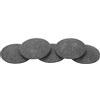 YUYTE 5pcs Testine Elettriche per Smerigliatrice per Piedi Accessori per Smerigliatrice Elettrica per Calli, Testine di Smerigliatura Sostitutive per la Cura dei Piedi per la Rimozione (Nero)