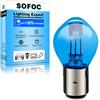 SOFOC BA20D S2 Lampadina Alogena Faro 6V Non-Polarità Bianco B35 35W Doppio Contatto Anabbagliante/Abbagliante per Moto Scooter .etc 1pcs