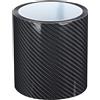 TKSE Adesivo in Fibra di Carbonio, Pellicola Protettiva in Fibra di Carbonio Per Portiera Dell'auto, Adesivo Antigraffio (nero)(10cm*3m)