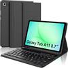 Occtingkind Cover con Tastiera Bluetooth per Samsung Galaxy Tab A11 8,7 (2025 SM-X133/SM-X135) e Tab A9 8,7 (2023 SM-X110/SM-X115), Italiano QWERTY, con Portapenna Inferiore, Nero
